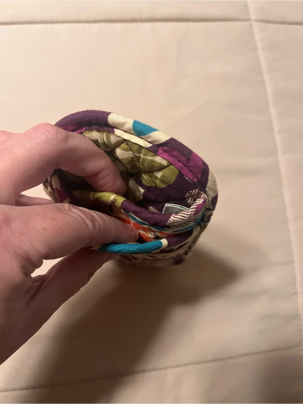 Vera Bradley Quilted Purple Floral Soft Eyeglass Case for Glasses/Sunglasses